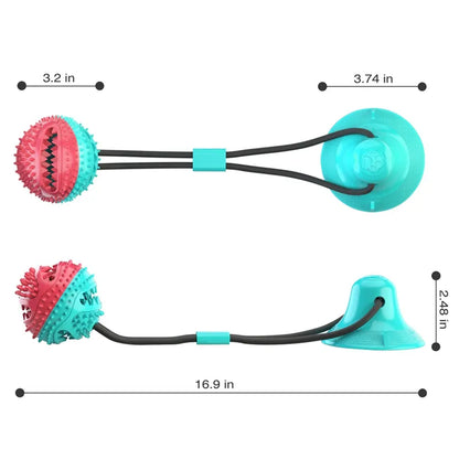 Juguete interactivo para perros con ventosa