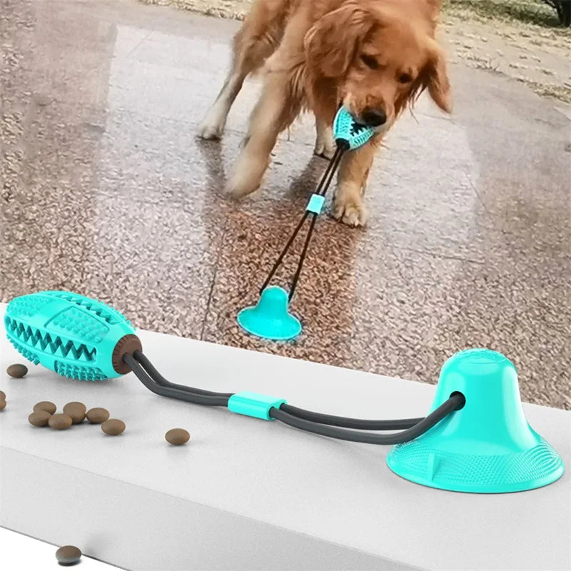 Juguete interactivo para perros con ventosa