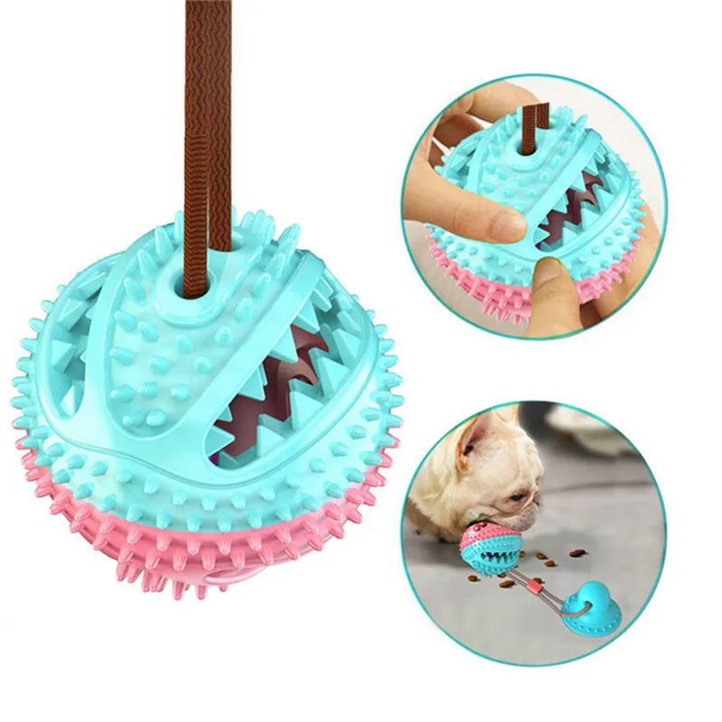 Juguete interactivo para perros con ventosa
